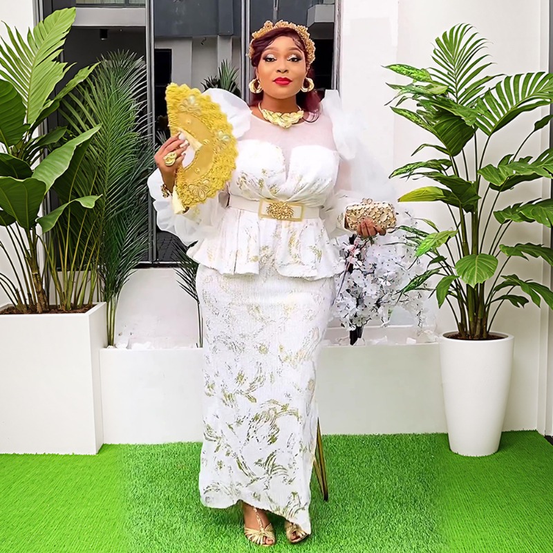 Women Fashion Gown - Gaun Pesta Afrika Wanita Baru 2025
