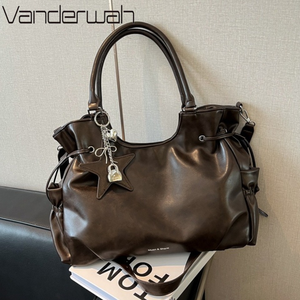 Women'S Fashion Magazines - Tas Tote Kulit Berlapis Minyak Berkualitas