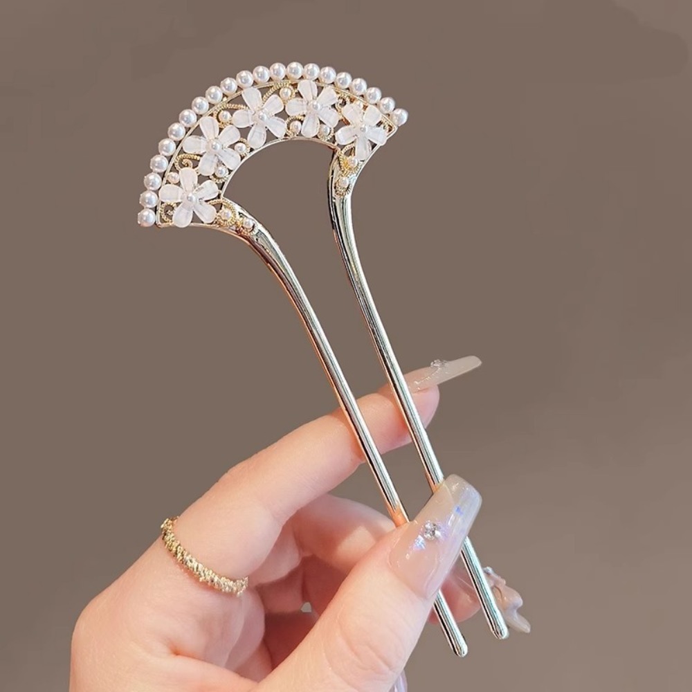 Women Fashion Hub - 1 Buah Aksesori Rambut U-Pin Mutiara