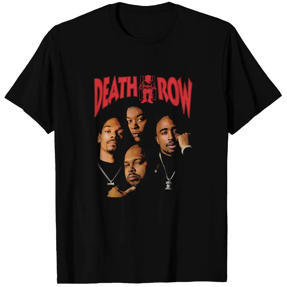 Women'S Fashion Magazines - Kaos Hitam Bermotif Death Row Records