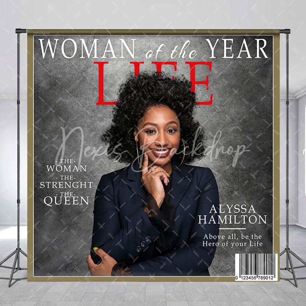 Women'S Fashion Magazines - Sampul Majalah Abu-abu Kustom Latar Belakang