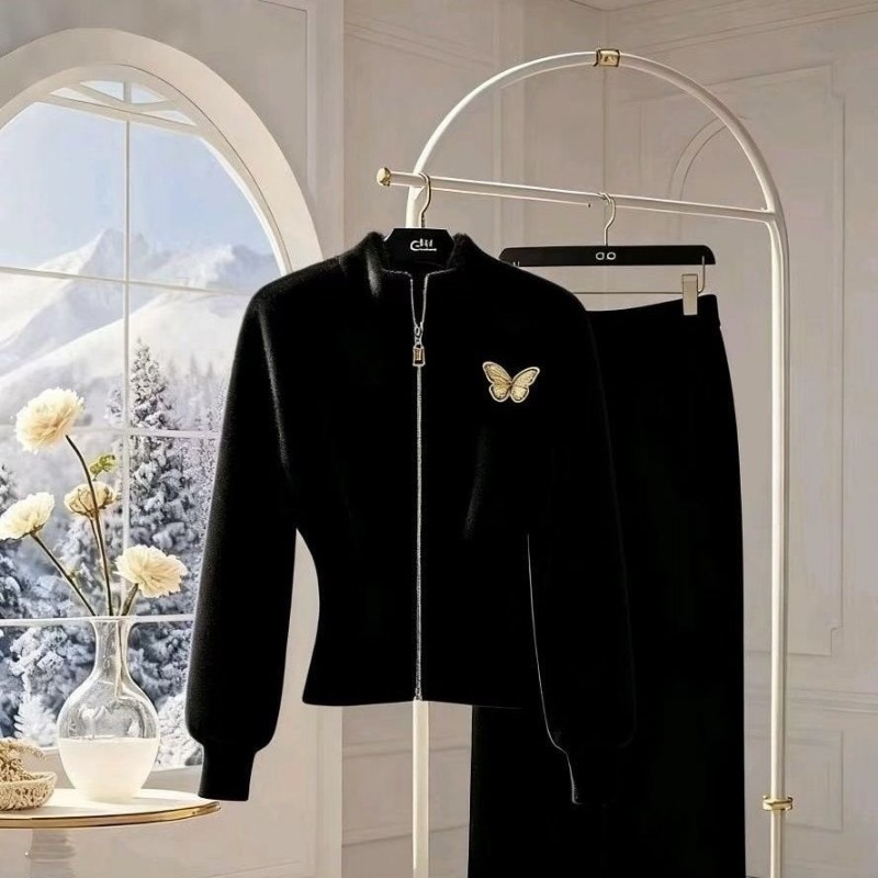 Setelan Dua Potong Wanita Raju - Velvet Blazer Women ulasan dan harga