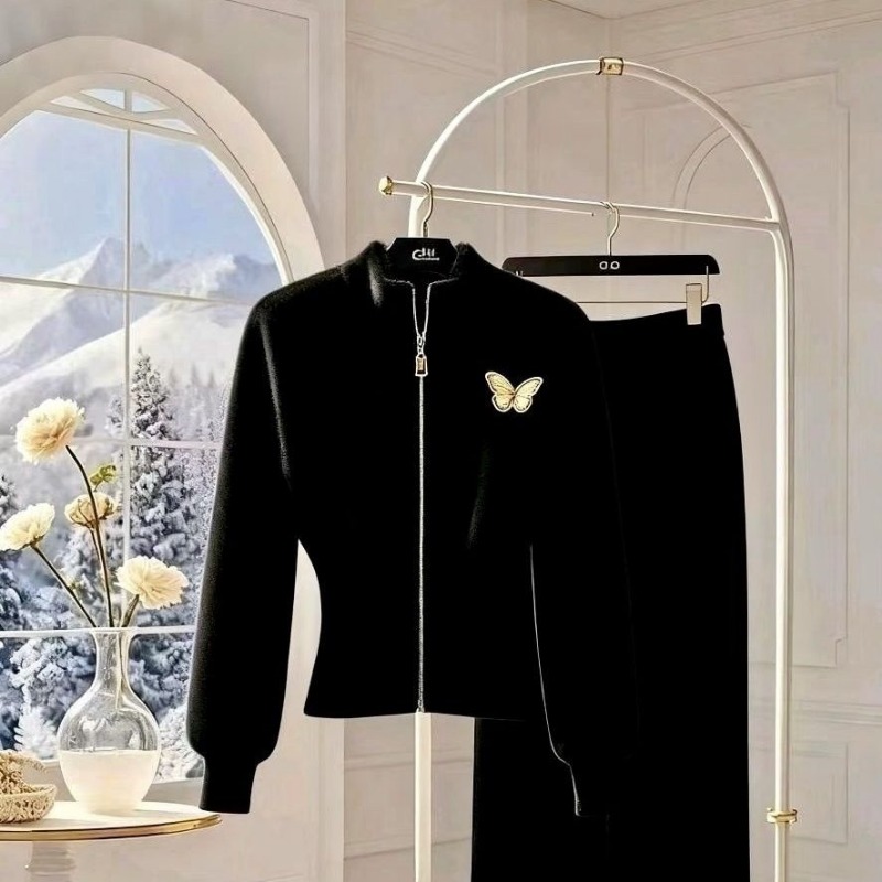 Setelan Dua Potong Wanita Raju - Velvet Blazer Women ulasan dan harga