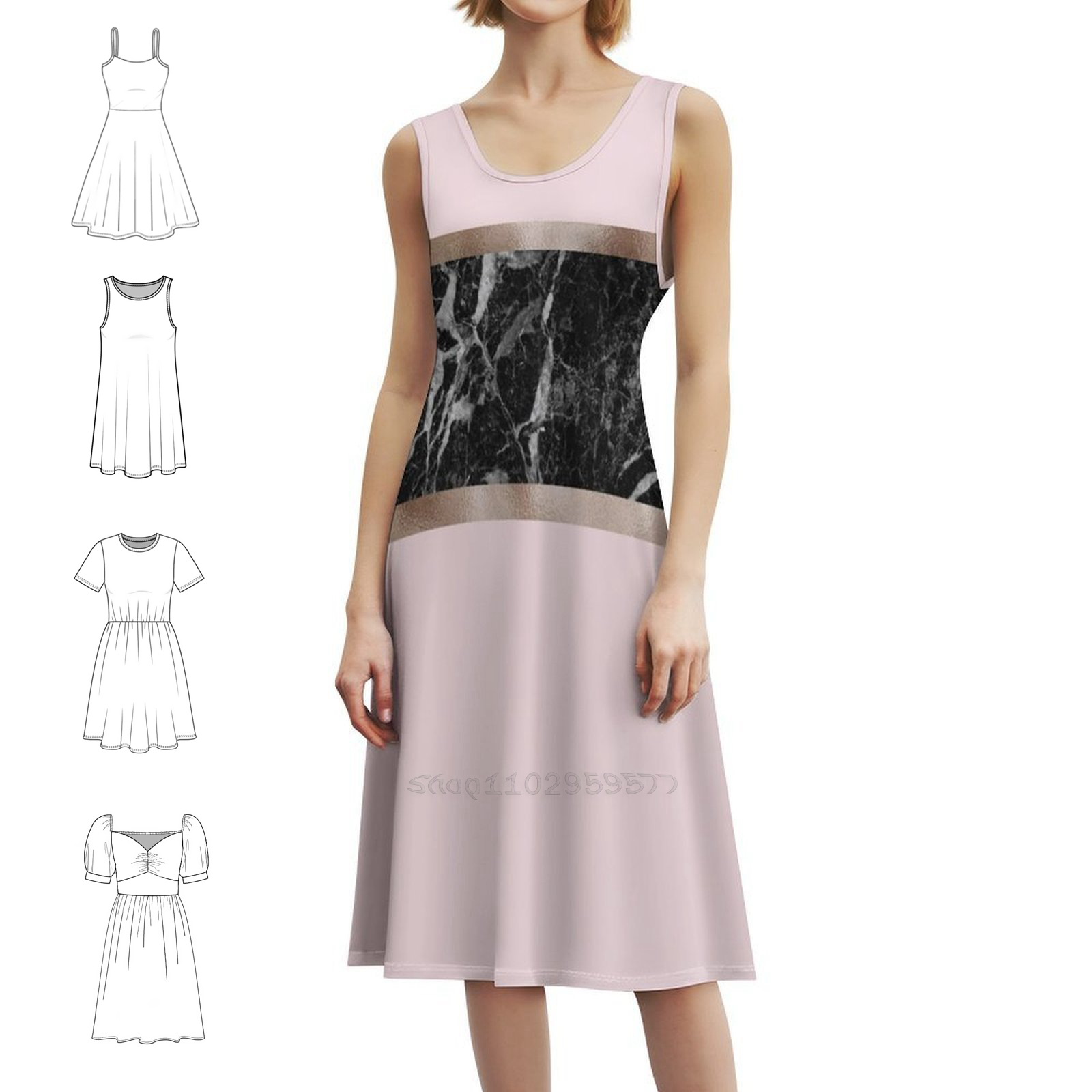 Gaun Boho Chic Elegan Warna St - Women Fashion Gown ulasan dan harga