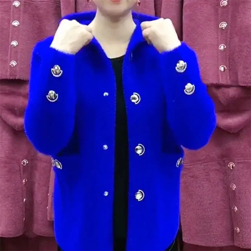 Jaket rajut wanita, mantel bel - Velvet Blazer Women ulasan dan harga