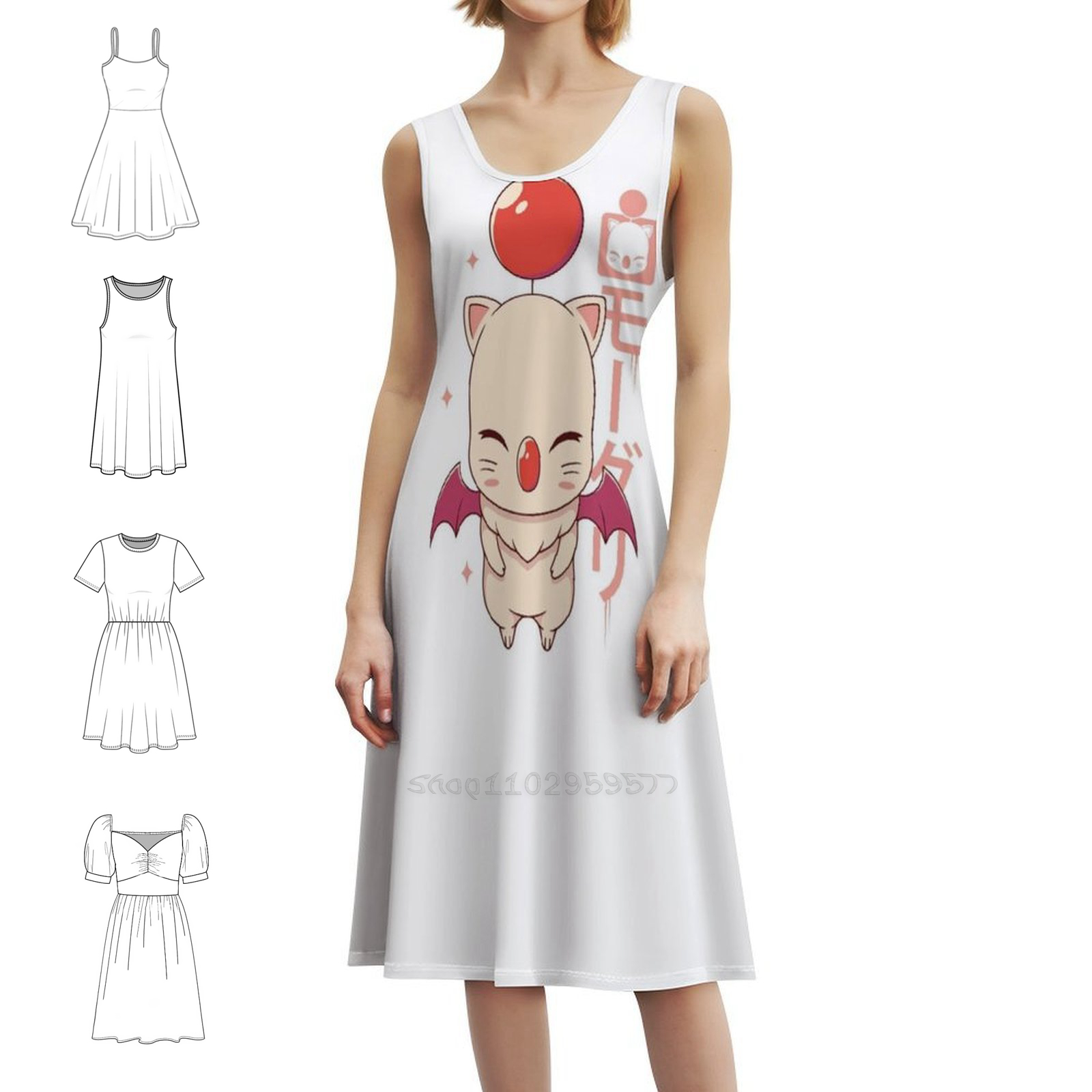 Moogle Kupo! Gaun Boho Chic Ga - Women Fashion Gown ulasan dan harga