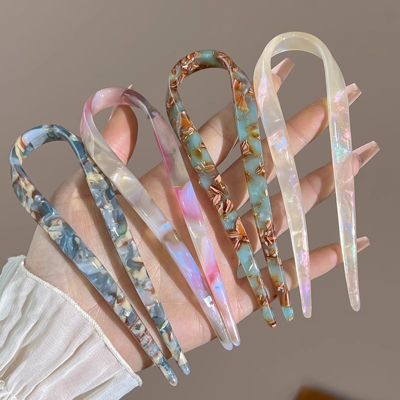 Tusuk Rambut Bentuk U dari Ase - Women Fashion Hub ulasan dan harga