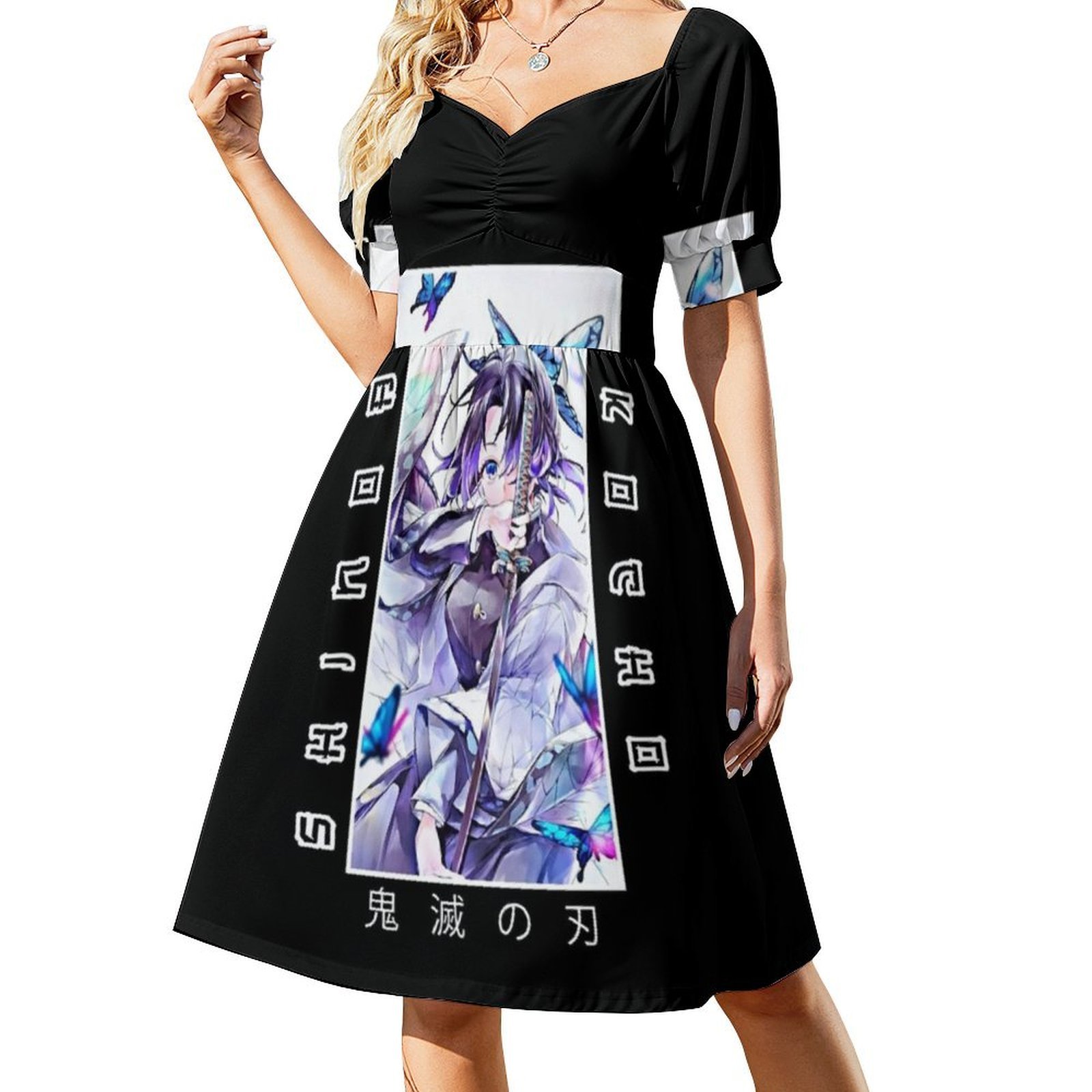 Gaun Boho Chic Demon-Shinobu,  - Women Fashion Gown ulasan dan harga