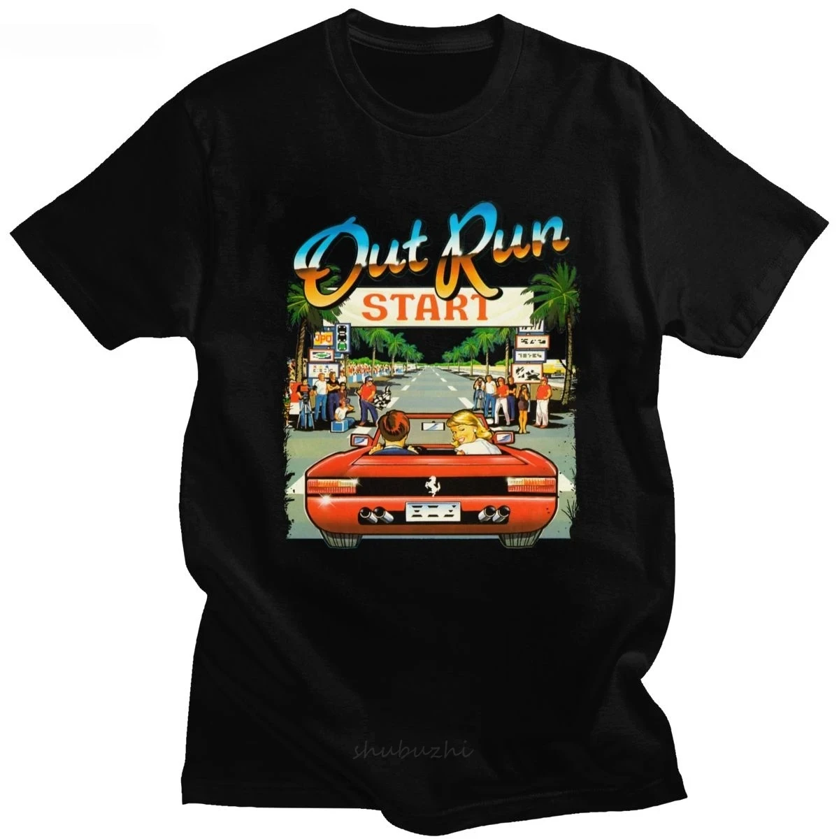 Kaus OutRun Video Game Balap A - Women Fashion Video ulasan dan harga