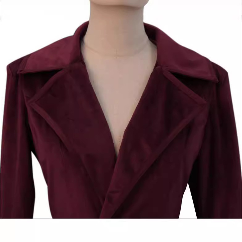 Jas Trench Wanita Abad ke-19 d - Velvet Blazer Women ulasan dan harga